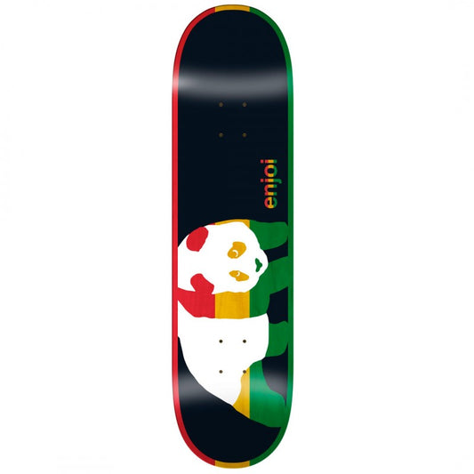 Enjoi Rasta Veneer Black R7 Skateboard Deck 8.375"