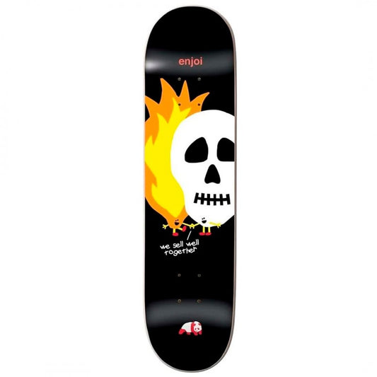 Enjoi Skulls And Flames Hybrid Skateboard Deck 8.5"