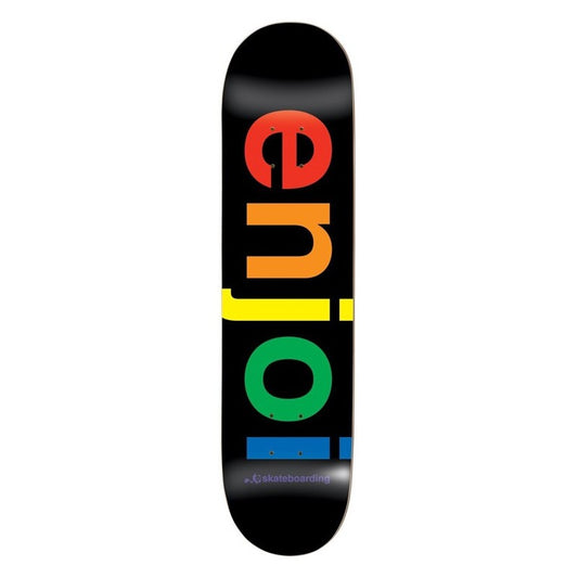 Enjoi Spectrum Black R7 Skateboard Deck 8.0"