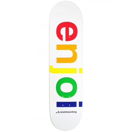 Enjoi Spectrum White R7 Skateboard Deck 8.25"