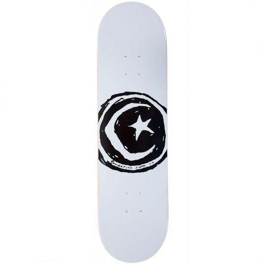 Foundation Star & Moon White Skateboard Deck 8.25"