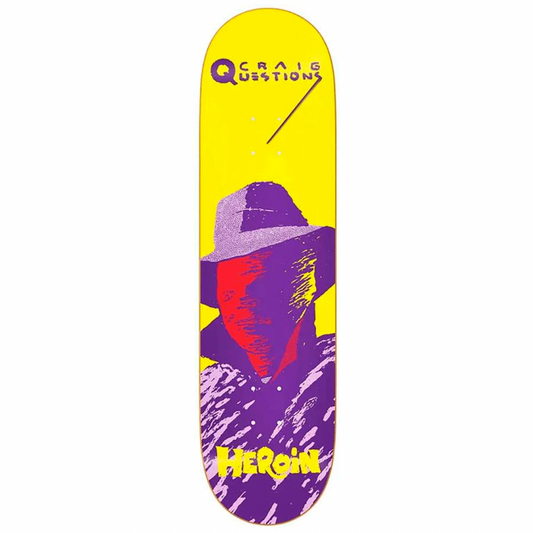 Heroin Craig Questions Giallo Skateboard Deck 8.75"