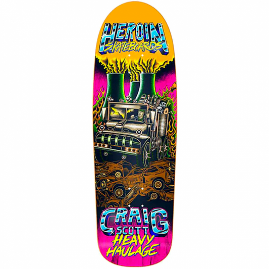 Heroin Craig Scott Heavy Haulage Skateboard Deck 9.5"