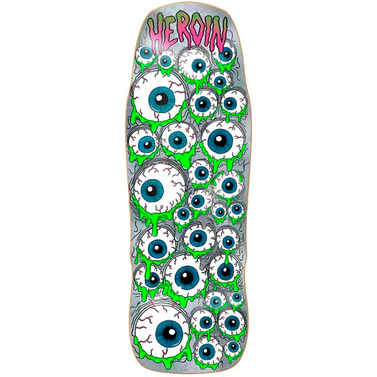 Heroin Holo Mutant Eyeballer Foil Skateboard Deck 10.25"