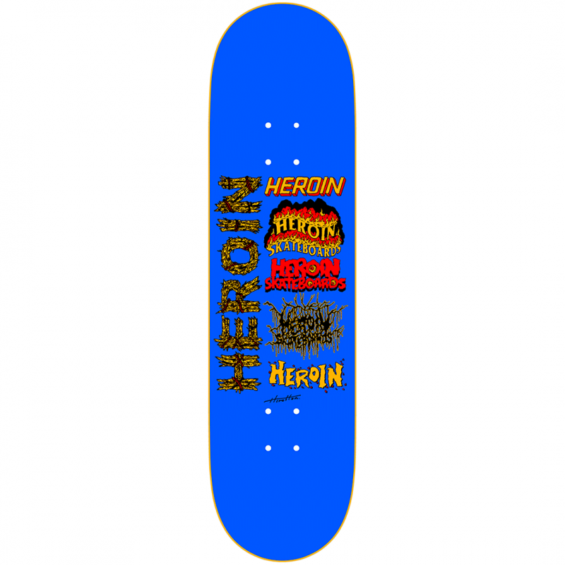 Heroin Lee Yankou Life Skateboard Deck 8.25"