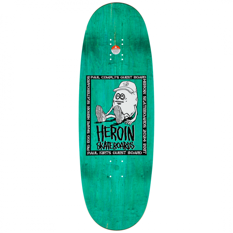 Heroin Paul's Egg Skateboard Deck 10.4"