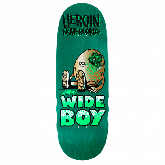 Heroin Swampy's Wide Boy Skateboard Deck 10.75"