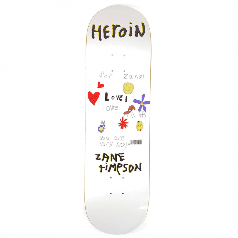 Heroin Zane Timpson Very Nice Board Skateboard Deck 9.0"