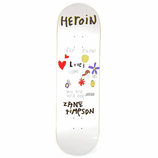 Heroin Zane Timpson Very Nice Board Skateboard Deck 9.0"