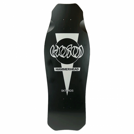 Hosoi OG Hammerhead Matte Black Silver Skateboard Deck 10.5"