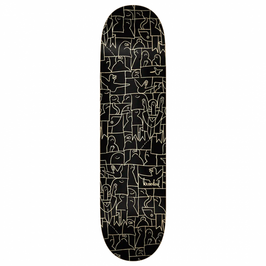 Krooked Flock Black Skateboard Deck 8.5"