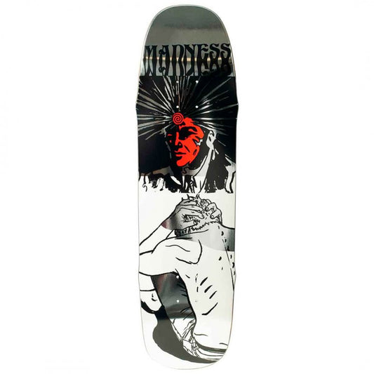 Madness Break Down Silver Skateboard Deck 8.5"