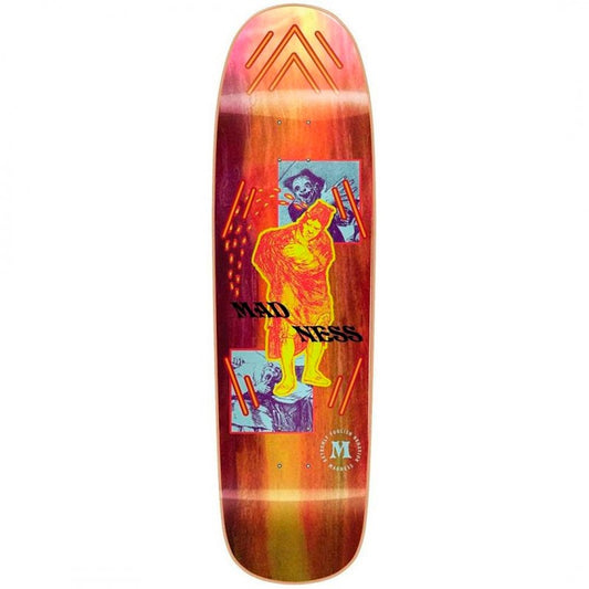 Madness Grasp Orange Skateboard Deck 9.125"