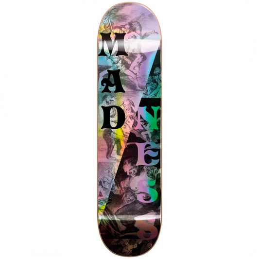 Madness Split Overlap Holographic Skateboard Deck 8.0"