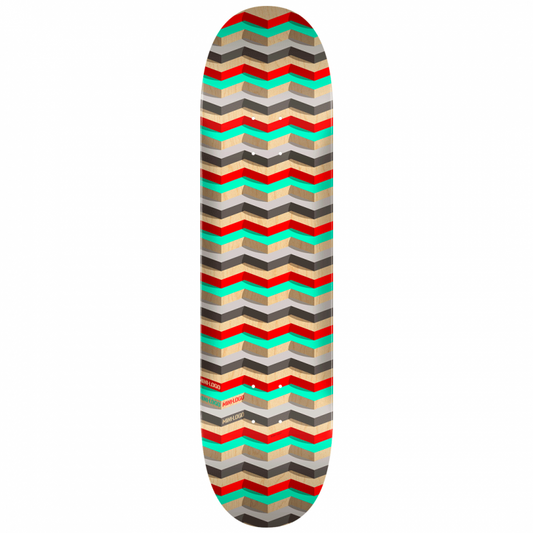 Mini Logo Pattern Steps Skateboard Deck 8.5"