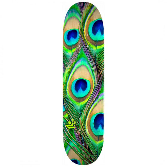 Mini Logo Peacock Feather Skateboard Deck 8.0"