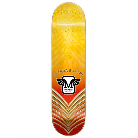 Monarch Leticia Bufoni Horus Gradient Orange Skateboard Deck 8.0"