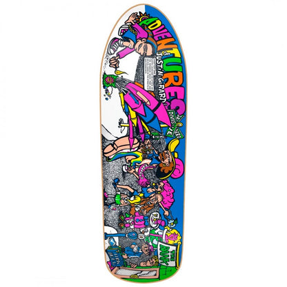 New Deal Adventures Of Justin Girard Skateboard Deck 9.72"