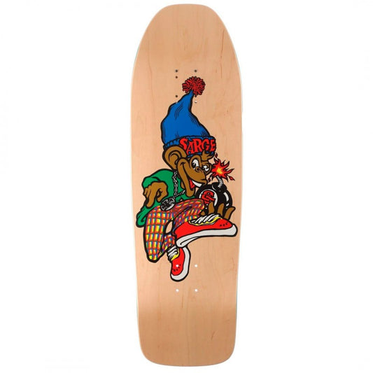 New Deal Danny Sargent Monkey Bomber Natural Skateboard Deck 9.625"