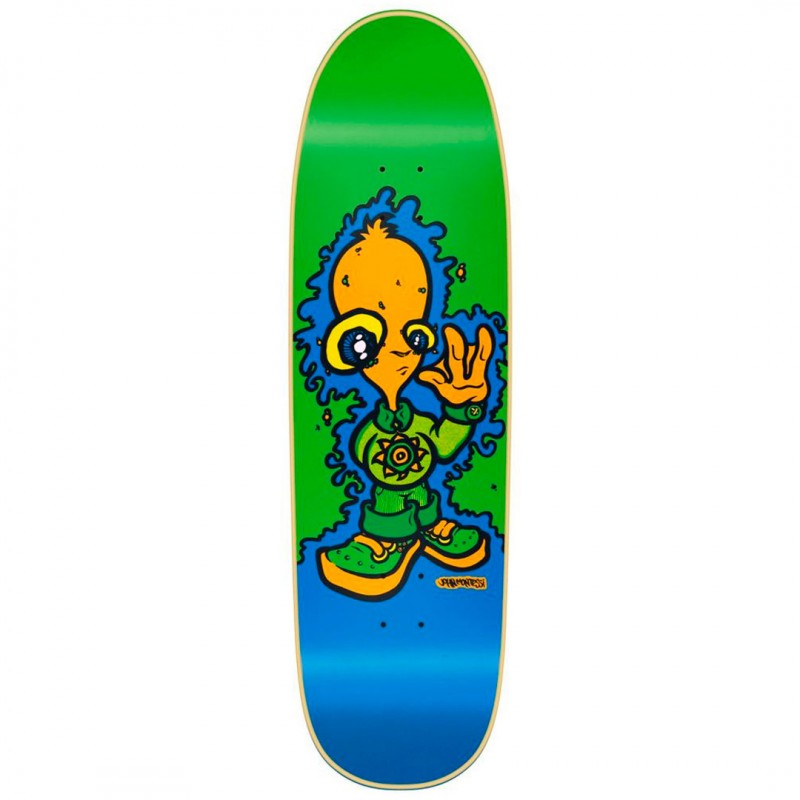 New Deal John Montesi Alien Green Screened Skateboard Deck 8.875"