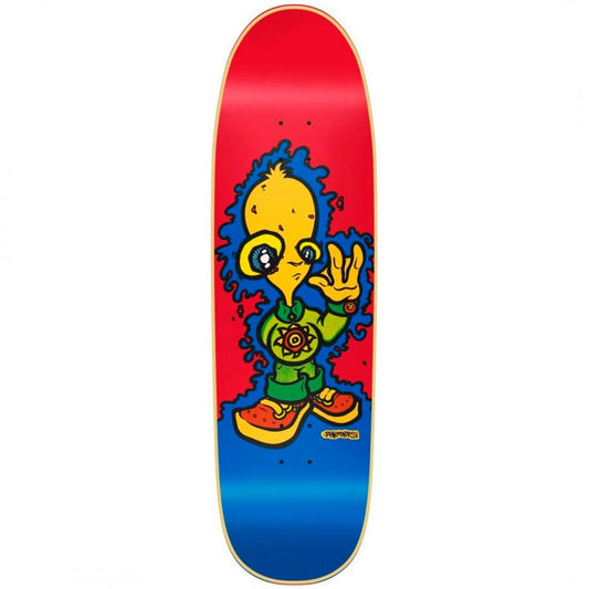 New Deal John Montesi Alien Red Screened Skateboard Deck 8.875"