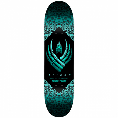 Powell Peralta Flight® Bones Teal Skateboard Deck 8.25"