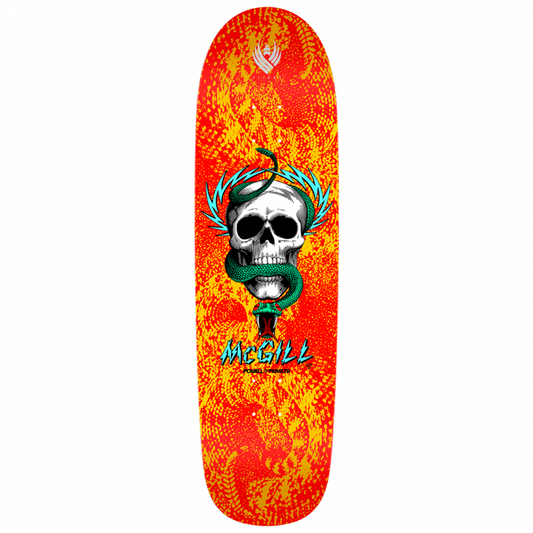 Powell Peralta Flight® Mike McGill Skull & Snake Yellow Red Skateboard Deck 9.0"