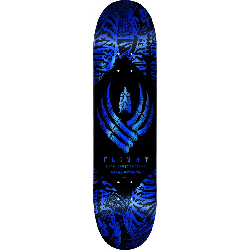 Powell Peralta Flight® Skeleton Blue Foil Skateboard Deck 8.75"