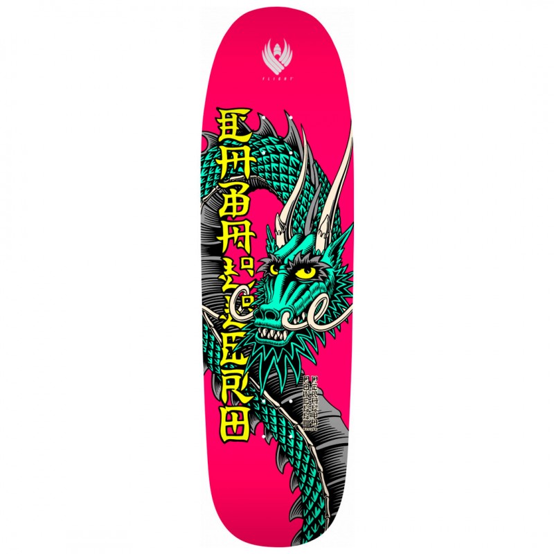 Powell Peralta Flight Steve Caballero Ban This Pink Skateboard Deck 9.265"