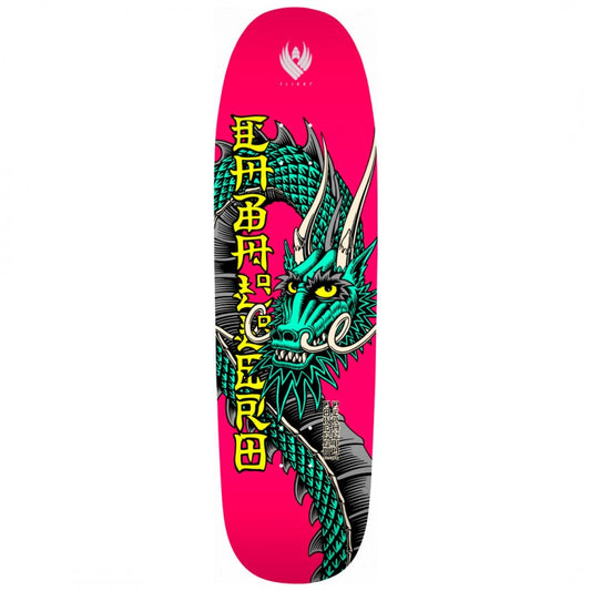 Powell Peralta Flight Steve Caballero Ban This Pink Skateboard Deck 9.265"