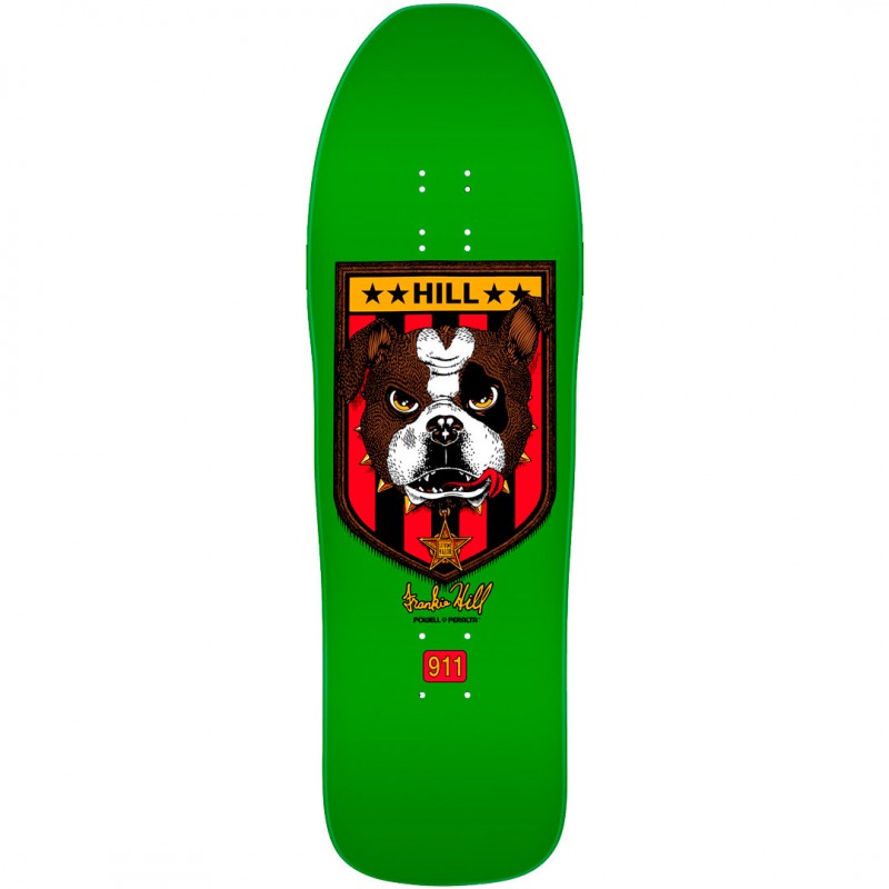 Powell Peralta Frankie Hill Bull Dog Green Skateboard Deck 10"