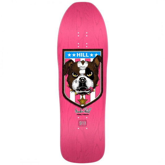 Powell Peralta Frankie Hill Bull Dog Pink Stain Skateboard Deck 10"