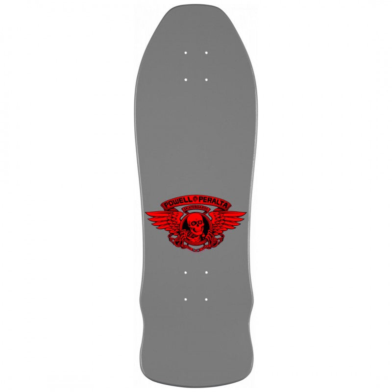 Powell Peralta Geegah Skull and Sword Silver Skateboard Deck 9.75"