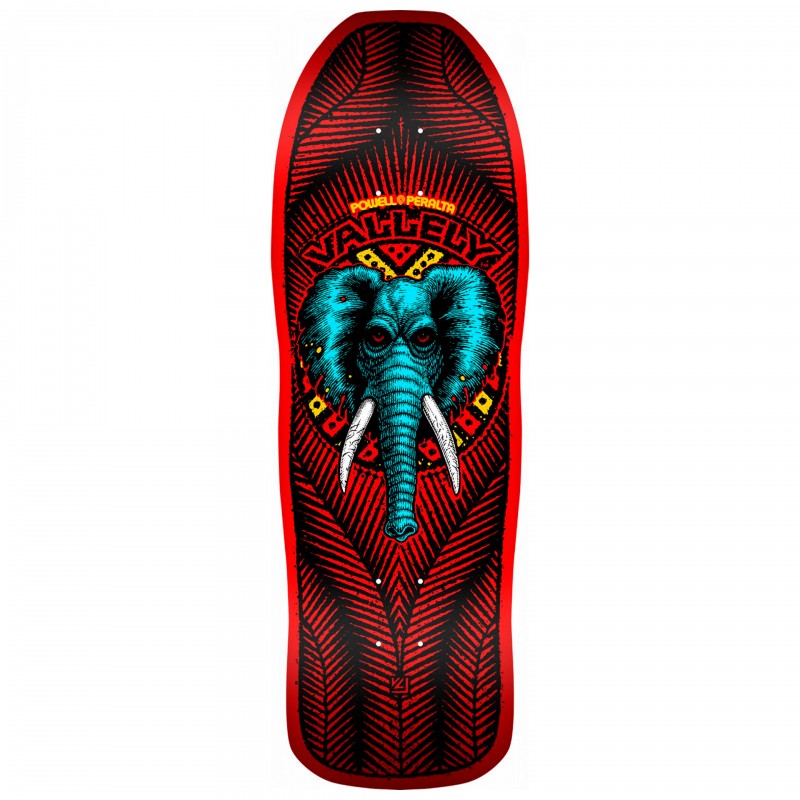 Powell Peralta Mike Vallely Elephant 05 Fire Red Skateboard Deck 10"