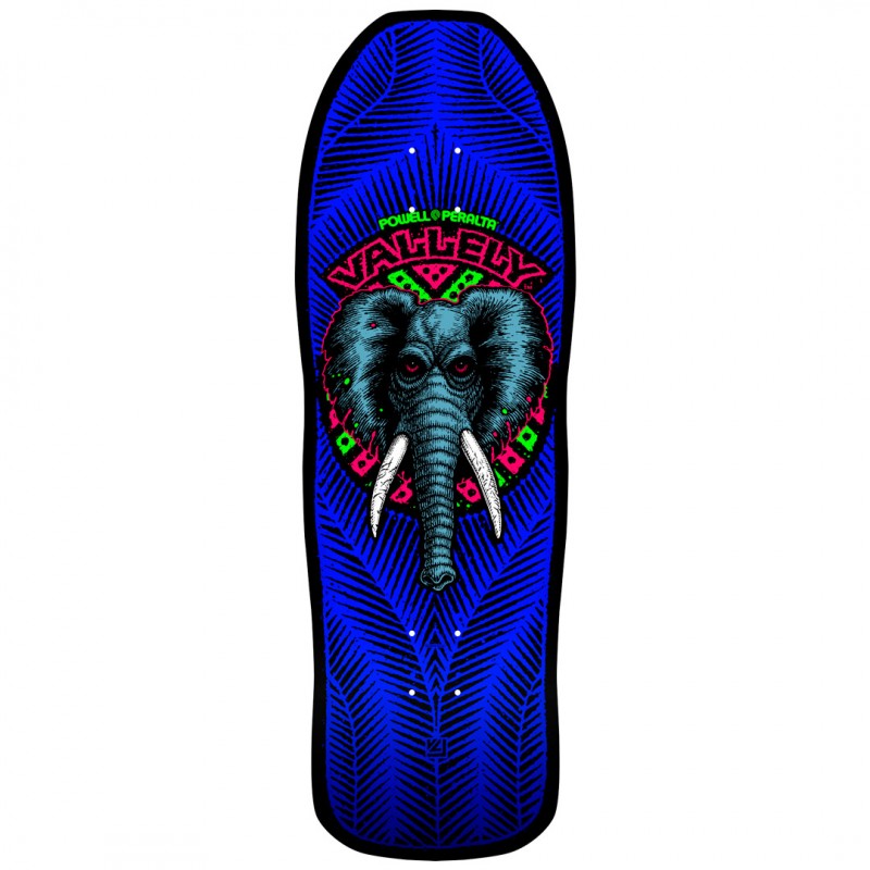 Powell Peralta Mike Vallely Elephant 08 Blacklight Skateboard Deck 10"