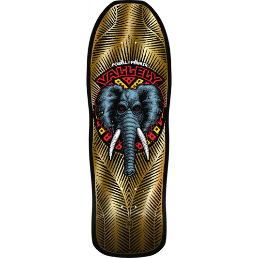 Powell Peralta Mike Vallely Elephant Gold Foil Skateboard Deck 10"