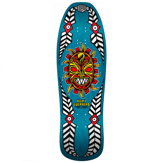 Powell Peralta Nicky Guerrero Mask Blue Skateboard Deck 10"