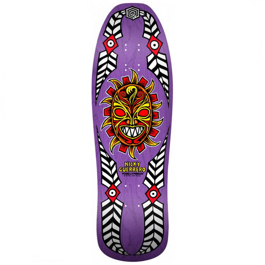 Powell Peralta Nicky Guerrero Mask Purple Skateboard Deck 10"