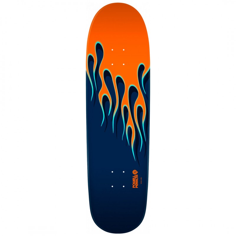 Powell Peralta Nitro Hot Rod Flames Orange Blue Skateboard Deck 9.375"