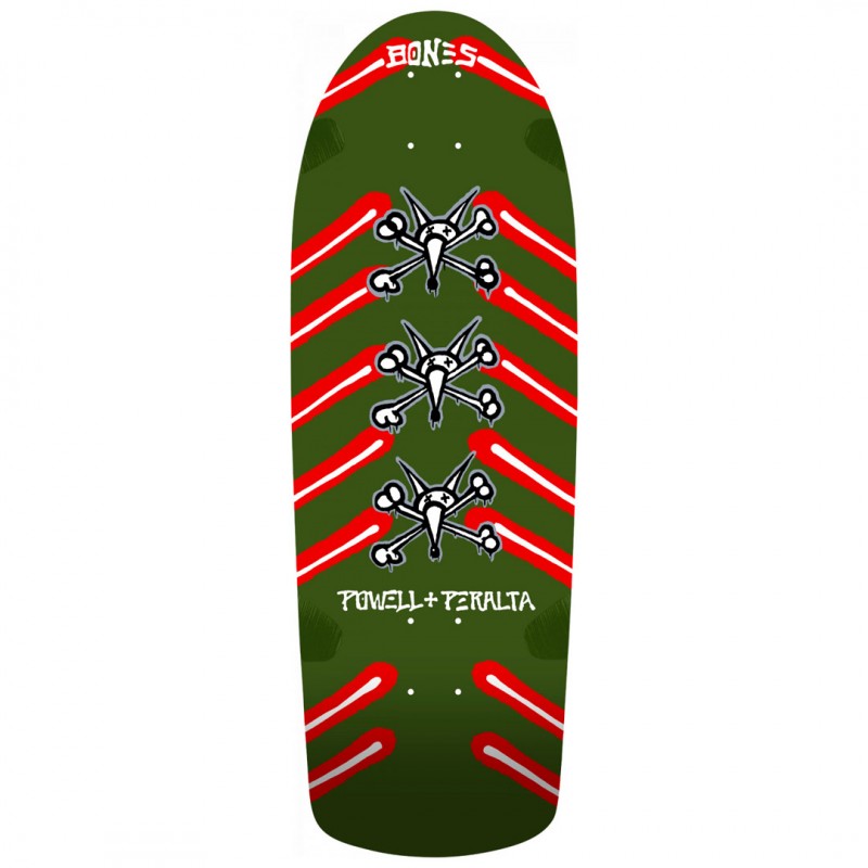 Powell Peralta OG Rat Bones Olive Green Skateboard Deck 10"