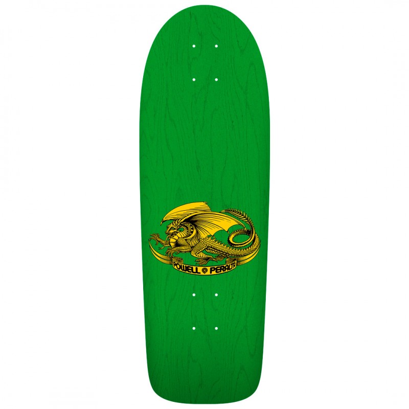 Powell Peralta OG Ray Rodriguez Skull &amp; Sword Green Stain Skateboard Deck 10"