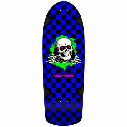 Powell Peralta OG Ripper Checker Blacklight Skateboard Deck 10"