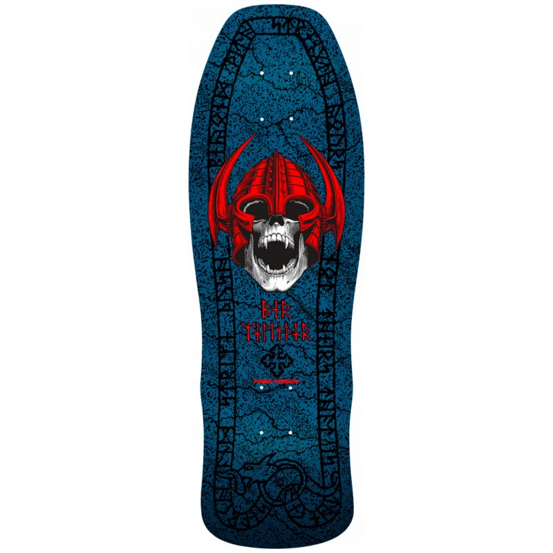 Powell Peralta Per Welinder Nordic Skull Blue Skateboard Deck 9.625"