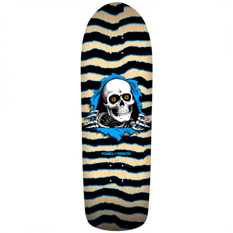 Powell Peralta Ripper Natural Blue Skateboard Deck 10"