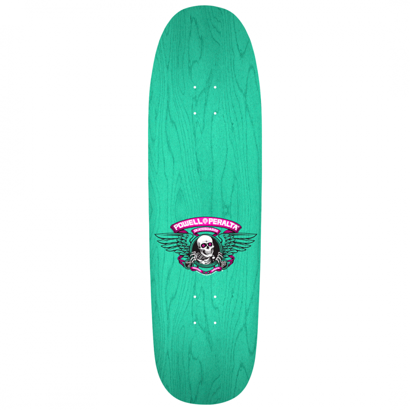 Powell Peralta Steve Caballero Ban This Teal Stain Skateboard Deck 9.265"