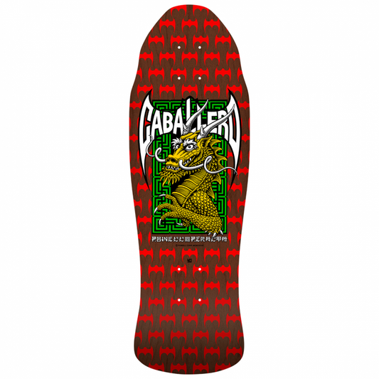 Powell Peralta Steve Caballero Street Red Brown Skateboard Deck 9.625"