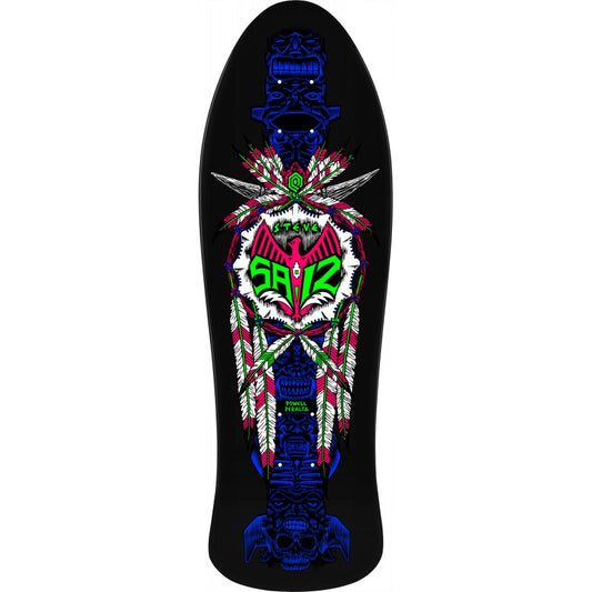 Powell Peralta Steve Saiz Totem Blacklight Skateboard Deck 10"