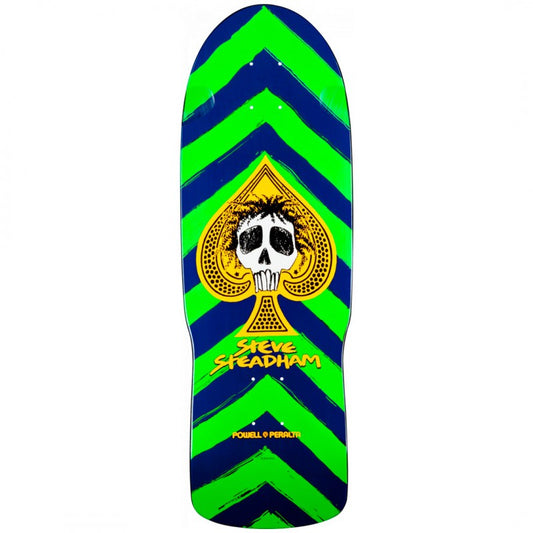 Powell Peralta Steve Steadham Spade Green Navy Skateboard Deck 10"