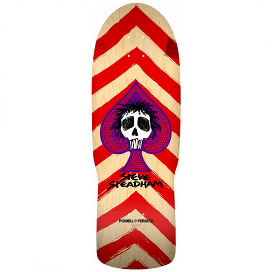 Powell Peralta Steve Steadham Spade Red Natural Skateboard Deck 10"