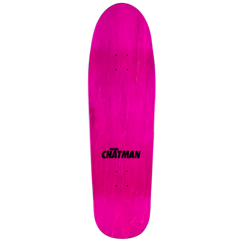 Prime Ron Chatman Hendrix Flocked Pink Stain Skateboard Deck 9.875”